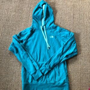 Teal/ Green NorthFace hoodie/ sweatshirt